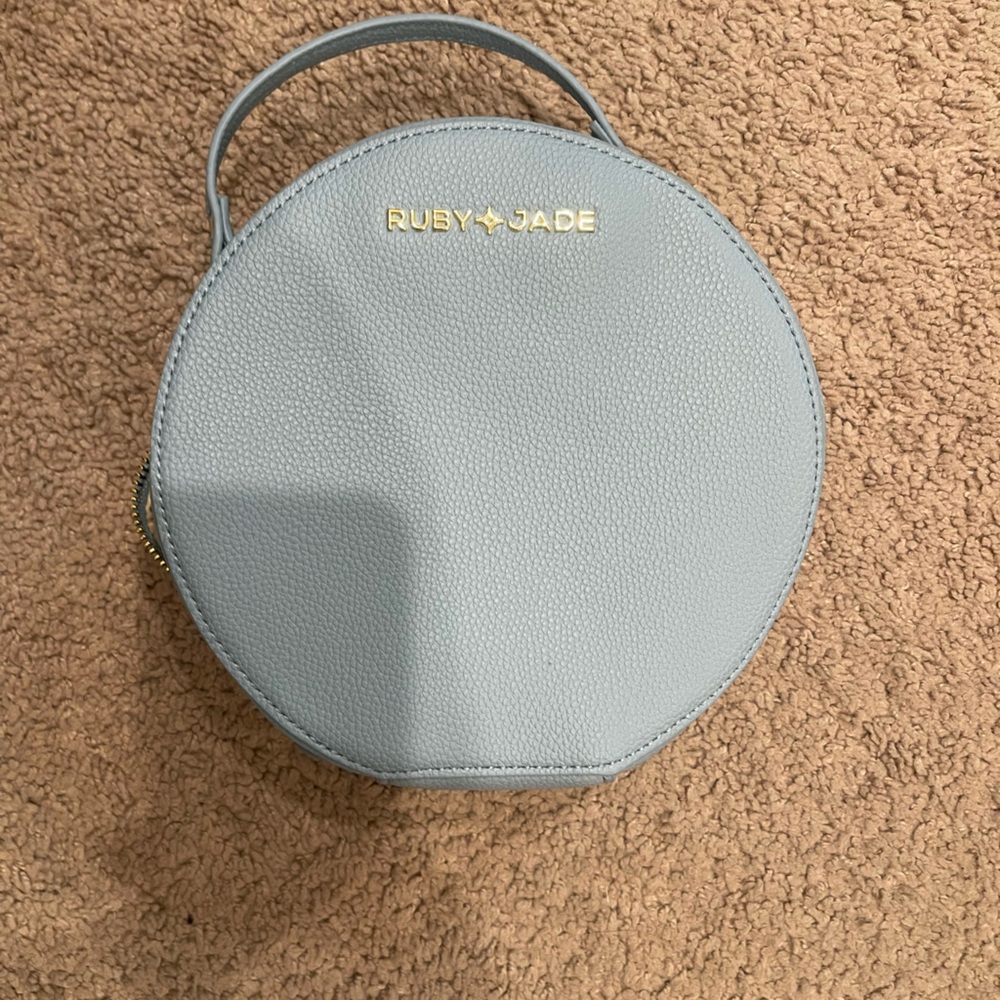 Ruby Jade baby blue Drawstring Bag